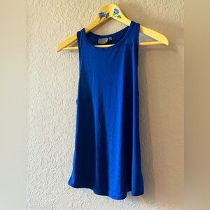 Athleta Small Royal Blue Racerback Workout Tank with Breathable Air Dry Fabric